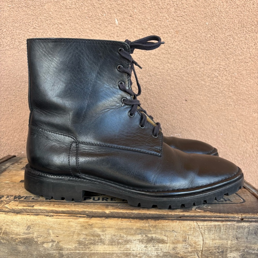 Bally Men’s Abeon Black Leather Lace Up Boot